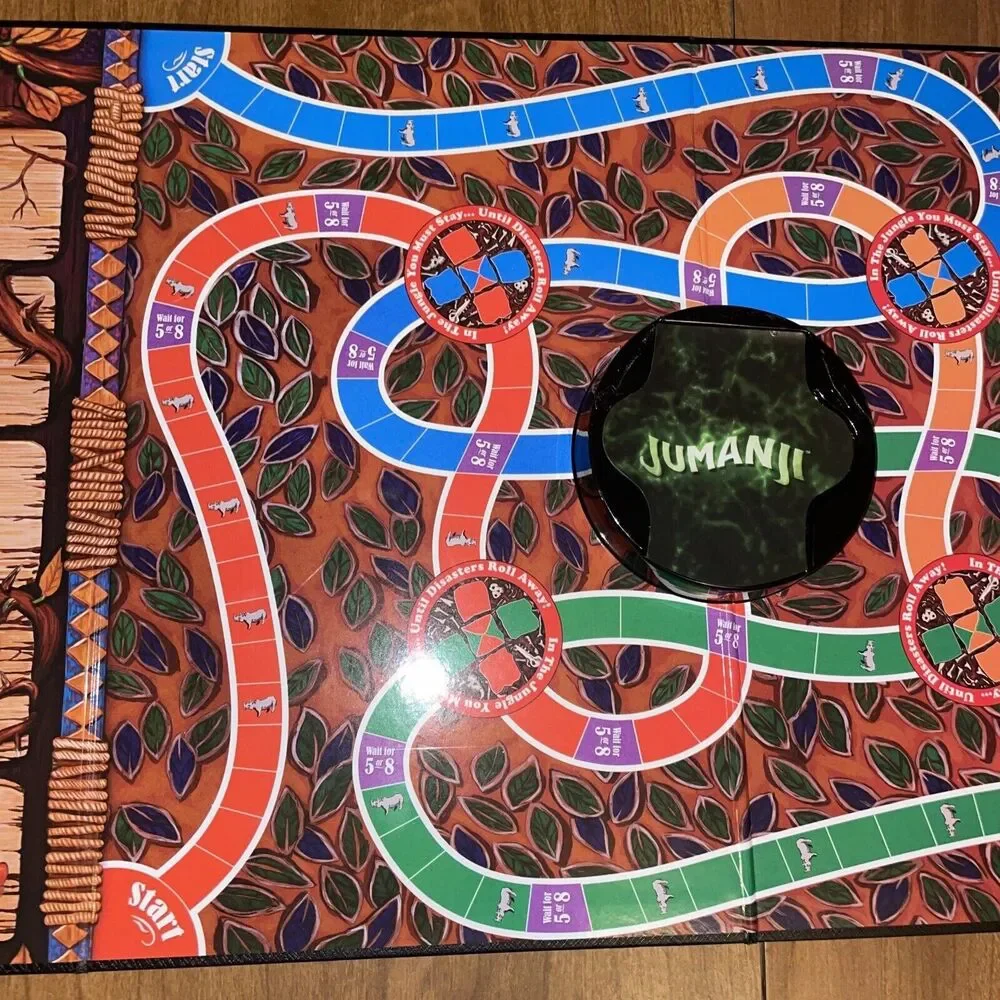 Jumanji Board Game Original Replacement Game Board 2017 With Center Riser